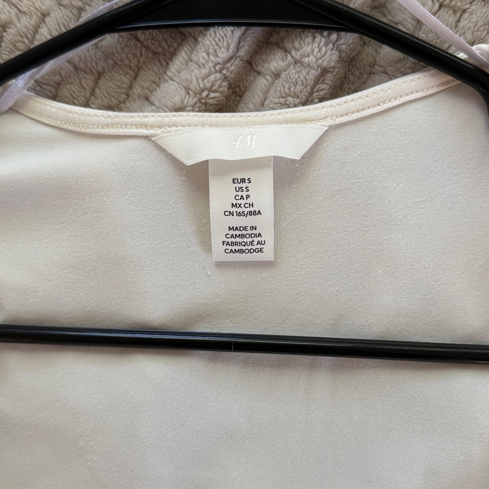 White Square Neck Long Sleeve - Picture 2 of 5